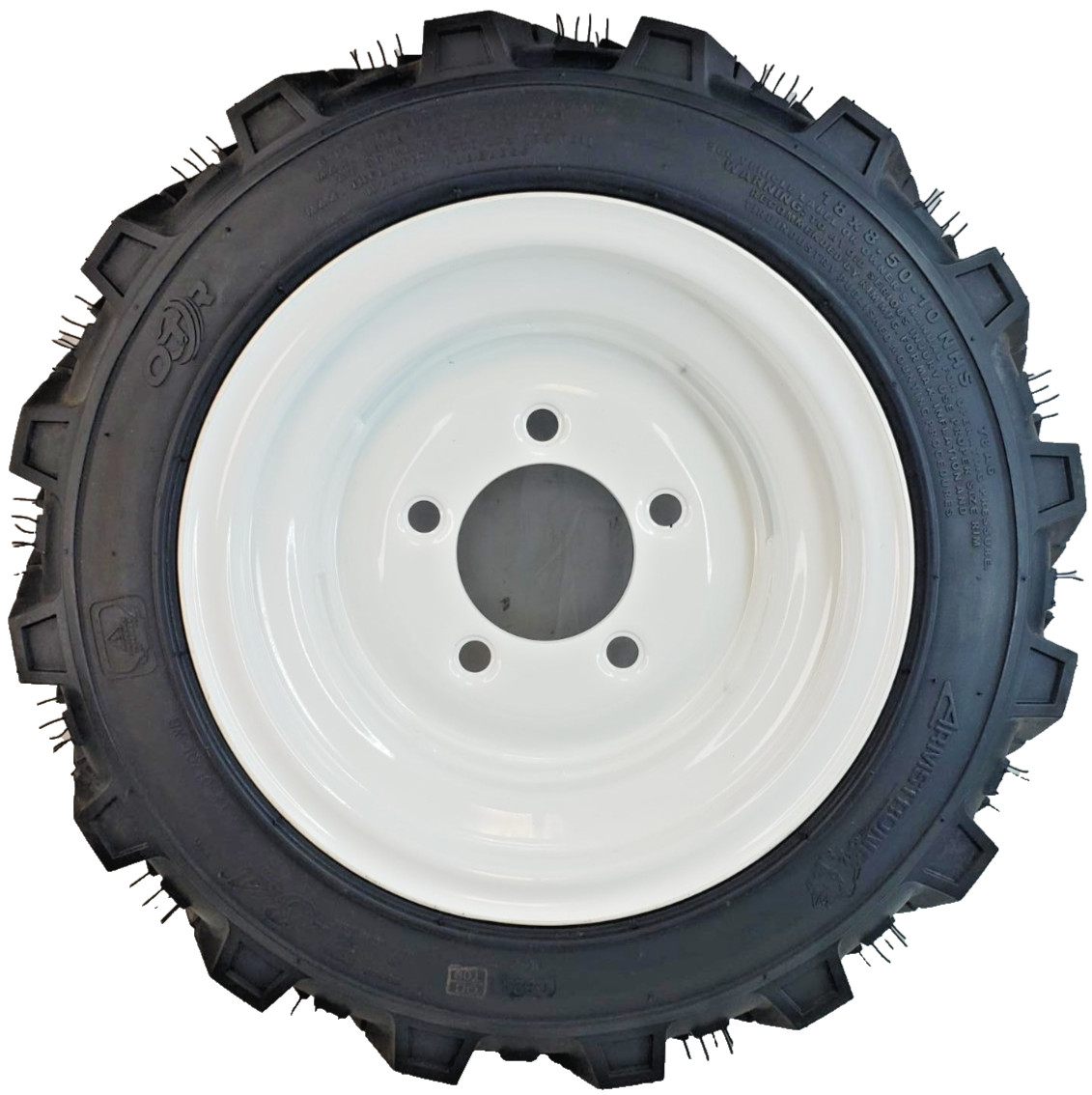 18×8.50-10 Riding Mower Garden tractor 5-hole TR-34 Lug Tire Rim Wheel assembly