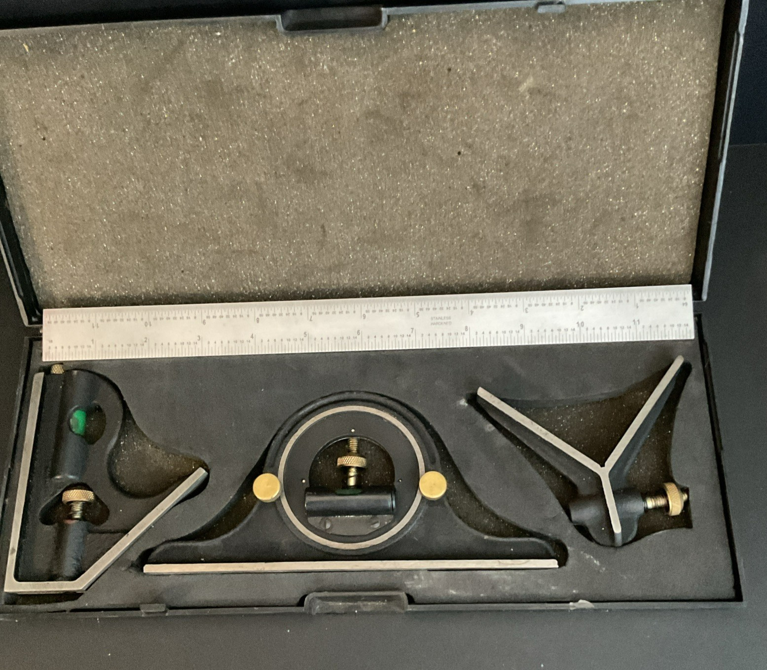 4 Pc 12” Combination Square Set 1516c