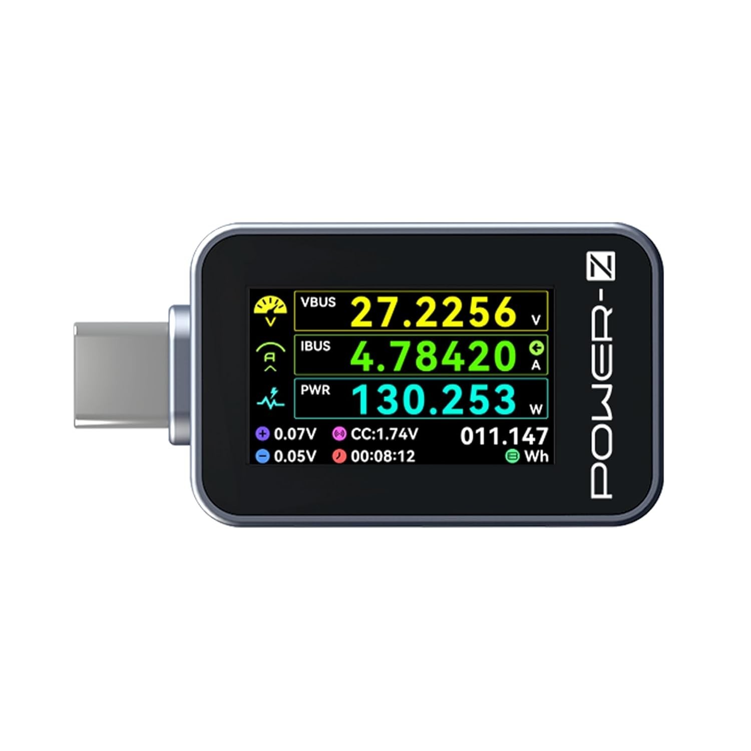 ChargerLAB Power-Z C240 Portable USB-C Tester Digital Power Meter – Black