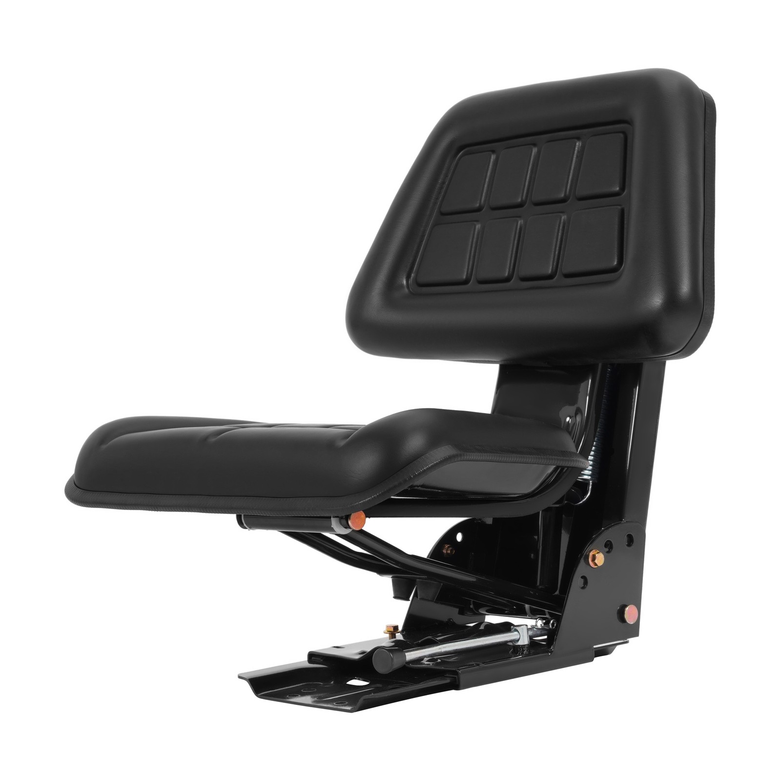 Black Universal Suspension Tractor Seat For John Deere Massey Ferguson Ford