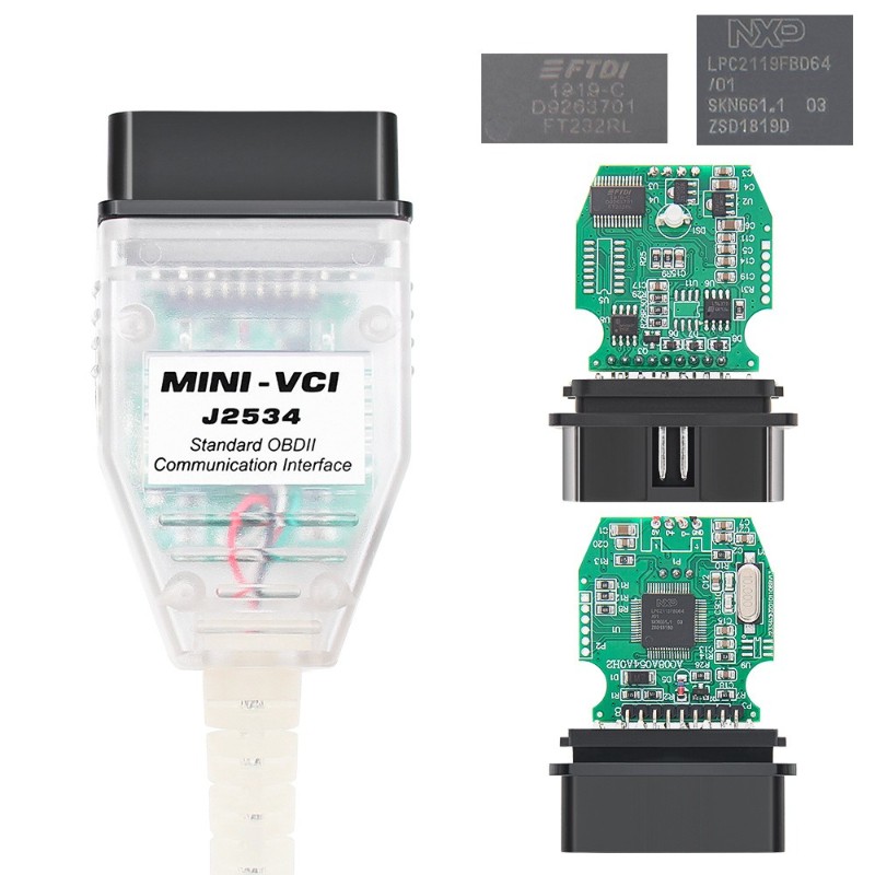 FT232RL MINI VCI J2534 Diagnostic Cable for Toyota V18.00.008 Techstream