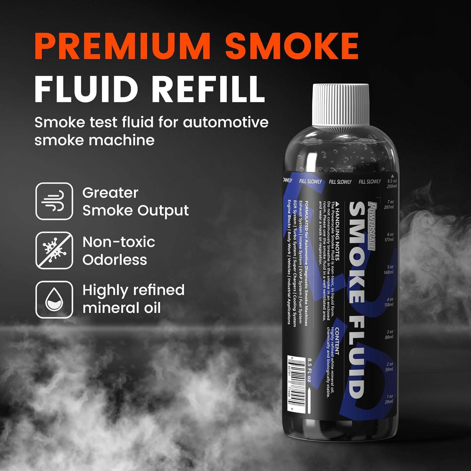 Powerscale Smoke Machine Liquid – 8.5Oz(250Ml) – Smoke Fluid Refill Solution for