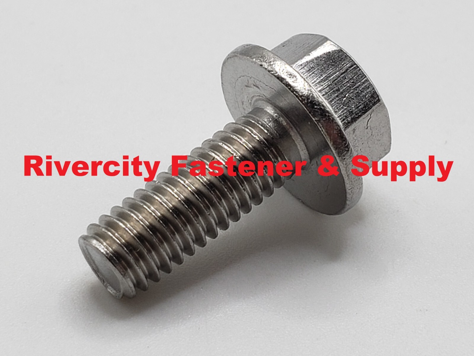 (10) M6-1.0×16 Flange Bolts 6mm x 16mm Stainless Steel Screws M6x1.0 x 16