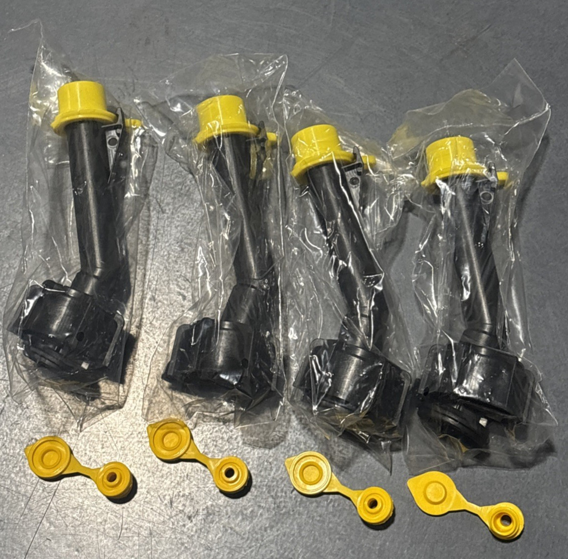 4 Gas Can Nozzle Spouts Rings Caps Replacement for Vintage Blitz 900094 900092
