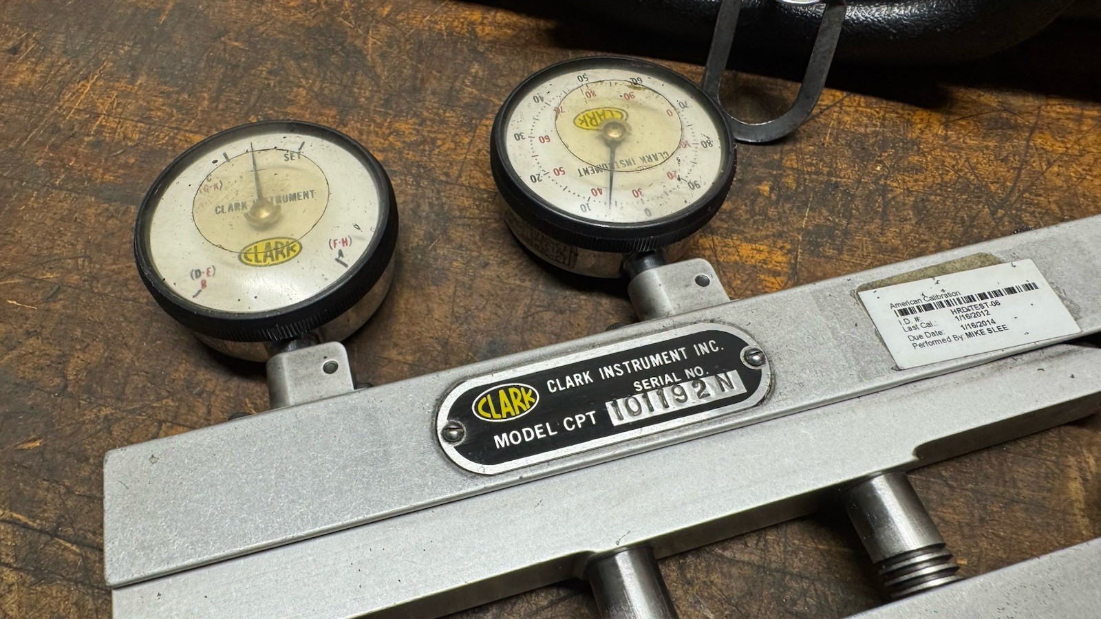 Clark Model CPT Portable Hardness Tester Gage
