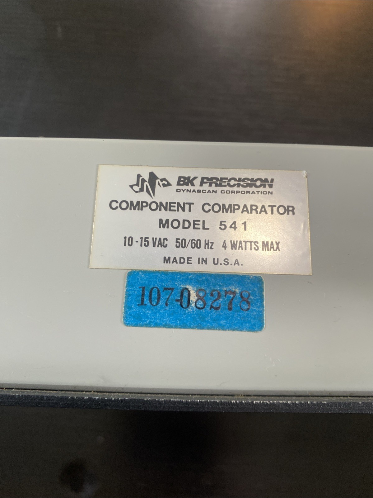 B&K Precision Component Comparator 541 B3-077
