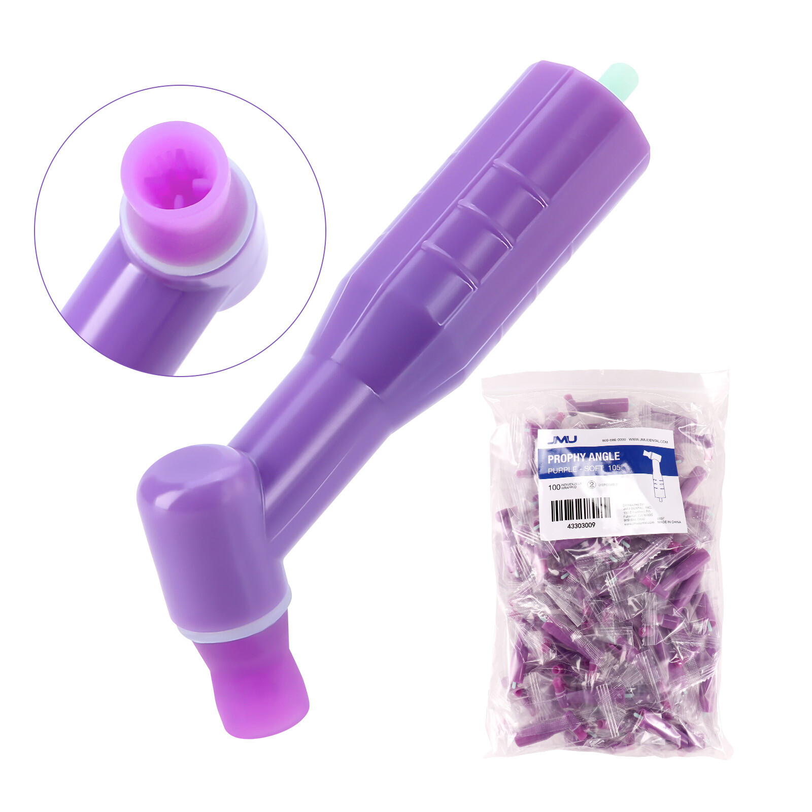 100/500/pk Top Prophy Angles Firm Cups Quality Dental Disposable Prophy Angle US