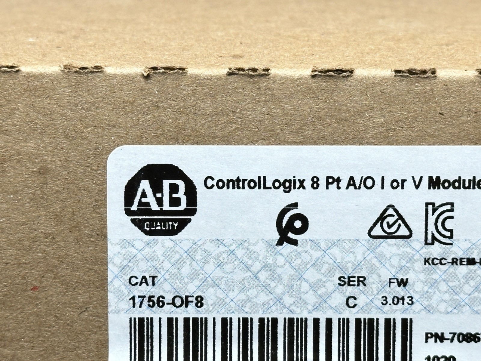 2025 Surplus Sealed Allen Bradley 1756-OF8 1756-0F8 C ControlLogix Output Module