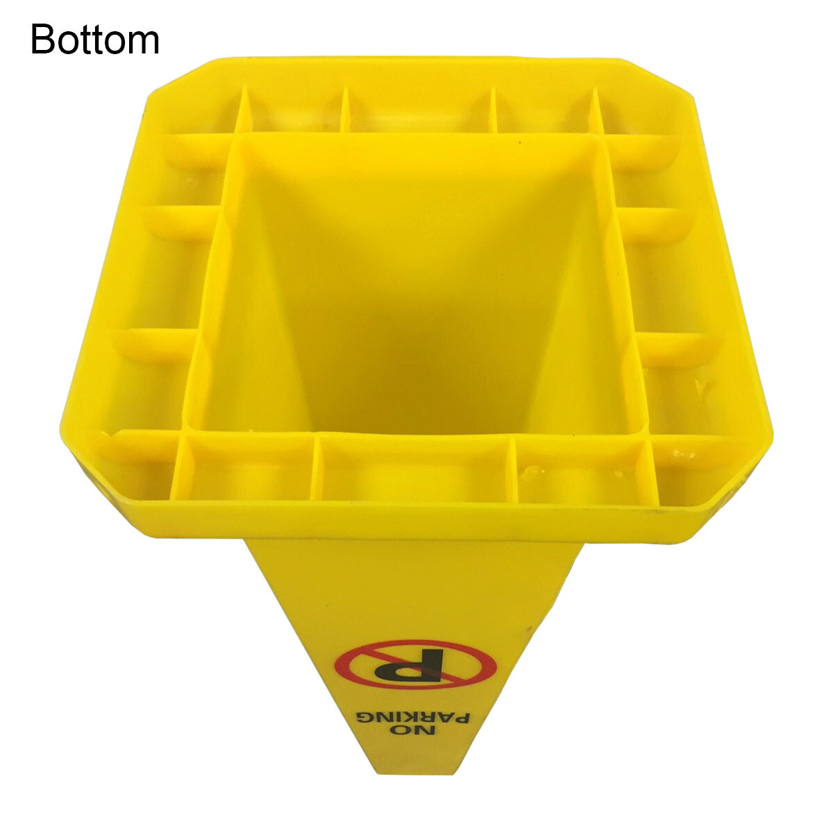 Electriduct 4 Sided No Parking Traffic Safety Cones – Yellow – 27″ Height