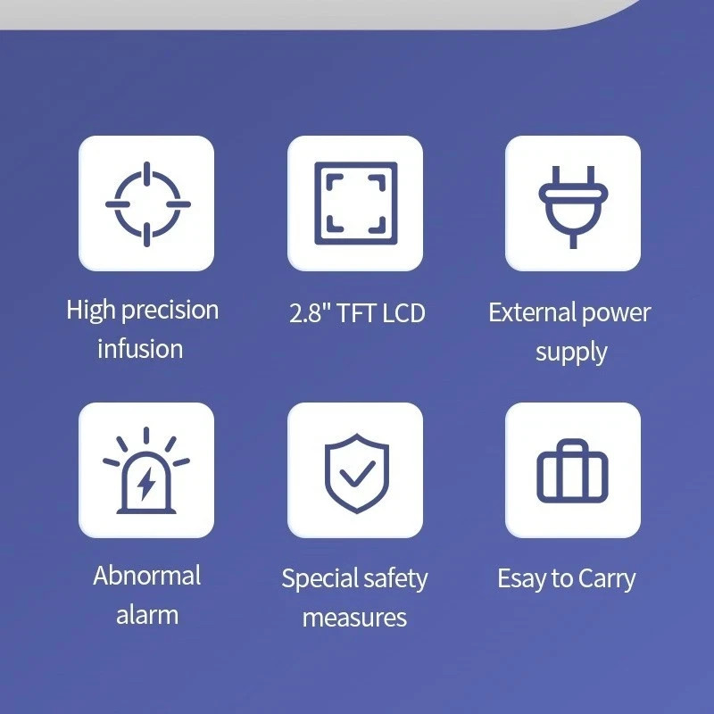 US Stock Human Use Volumetric Infusion Pump – High Precision with Alarm System