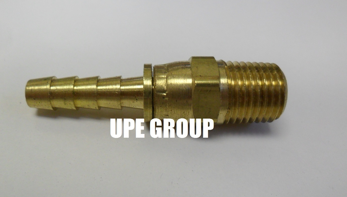 (25 PACK) 1/4 SWIVEL HOSE BARB X 1/4 MALE NPT Brass Fitting Gas Fuel Water Air