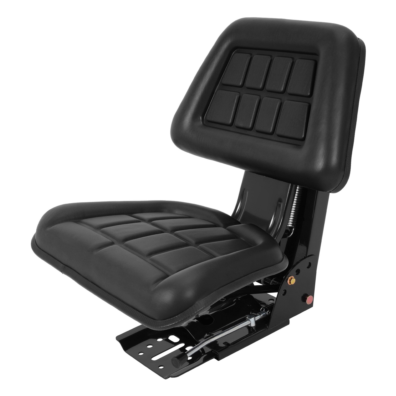 Black Universal Suspension Tractor Seat For John Deere Massey Ferguson Ford