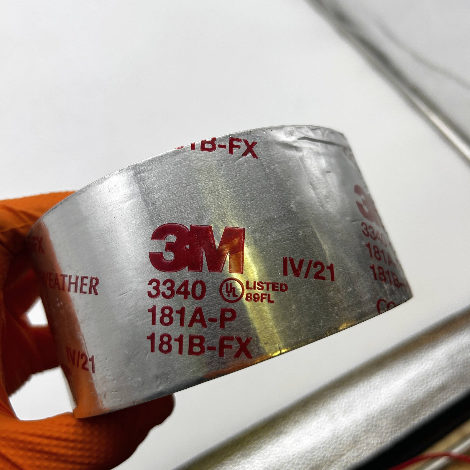 3M Aluminum Foil Tape 3340 2.5″ x 50 yd 4.0 mil Silver HVAC Sealing and Patching