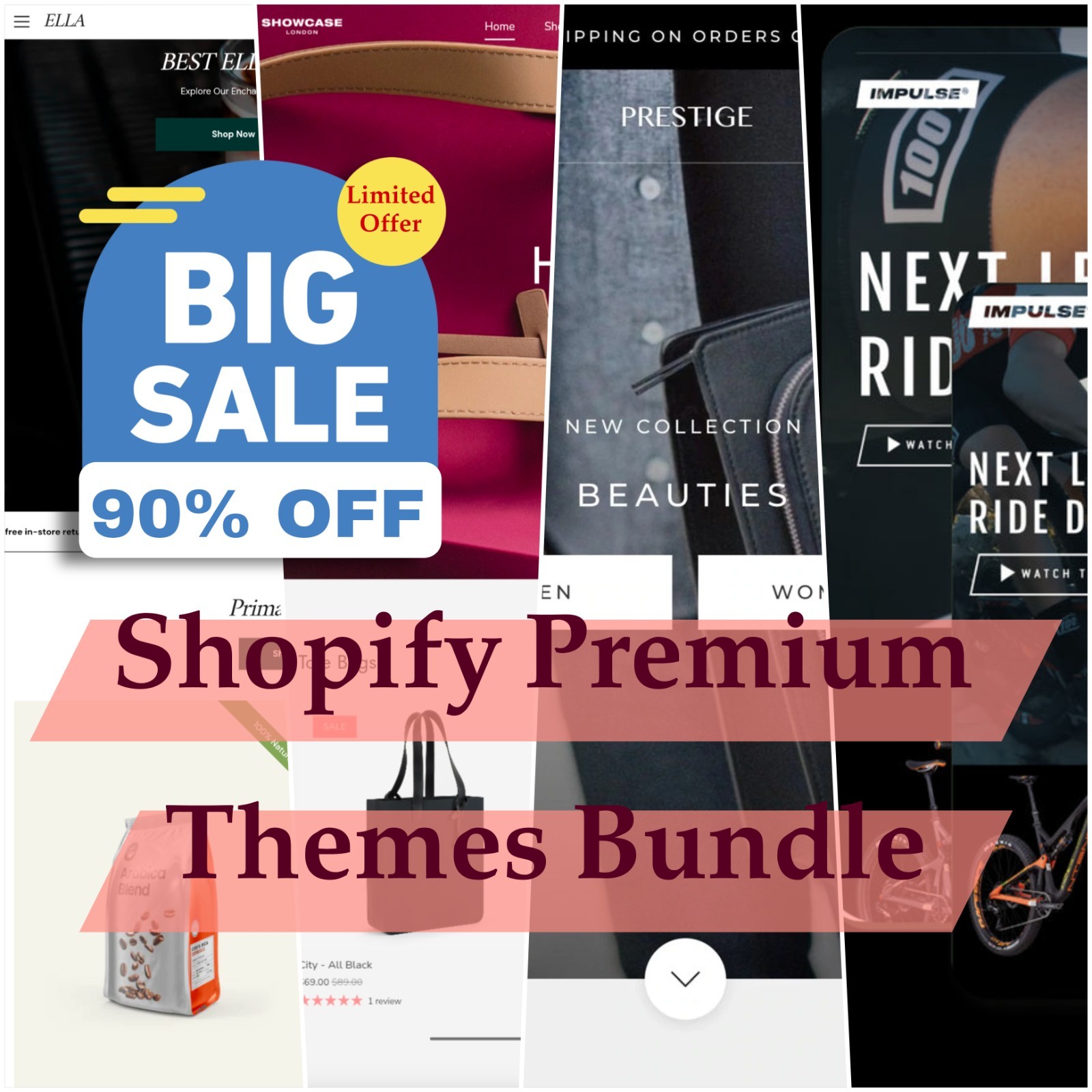 Shopify +100 Premium Themes. Prestige, Impulse, Expanse … + Last Version