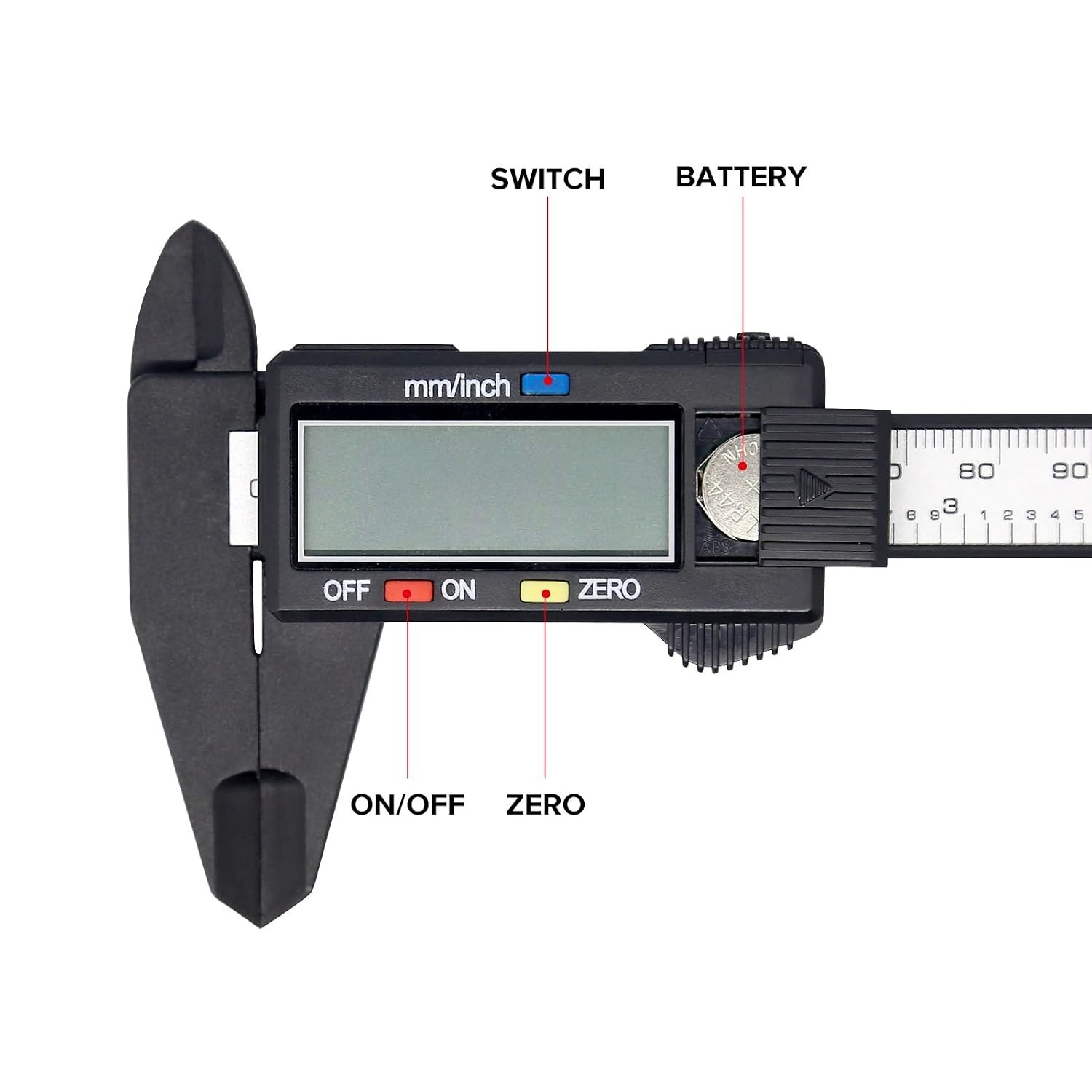6″ 150mm Digital Caliper Micrometer LCD Gauge Vernier Electronic Measuring Tool