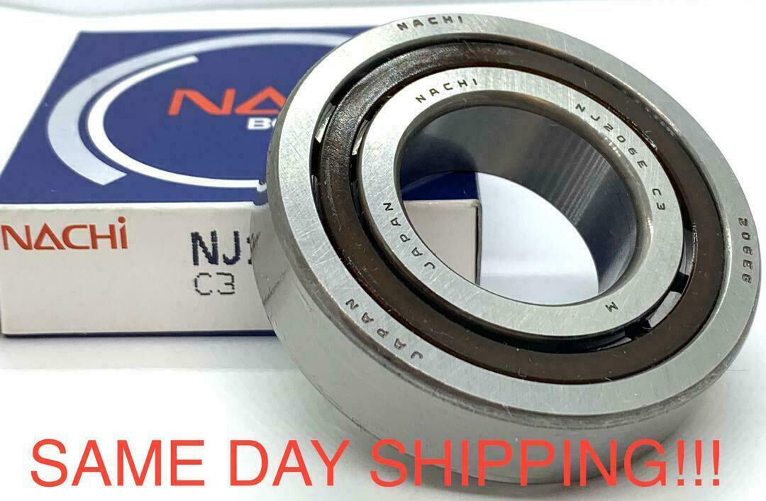 NACHI NJ206EG Roller Bearing Japan 30x62x16 Cylindrical SAME DAY SHIPPING