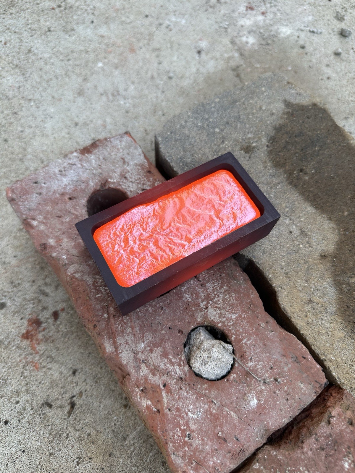 1lb .999 Hand Poured Copper Ingot Bar