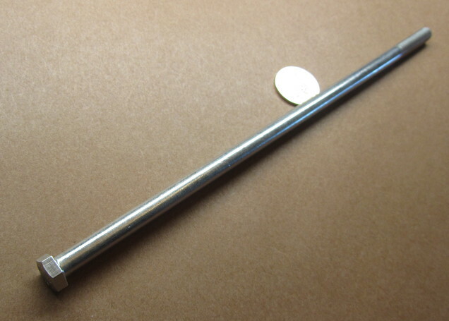 18-8 Stainless Steel Bolt, PT, 3/8″-16 x 11.0″ Length, 3 pcs