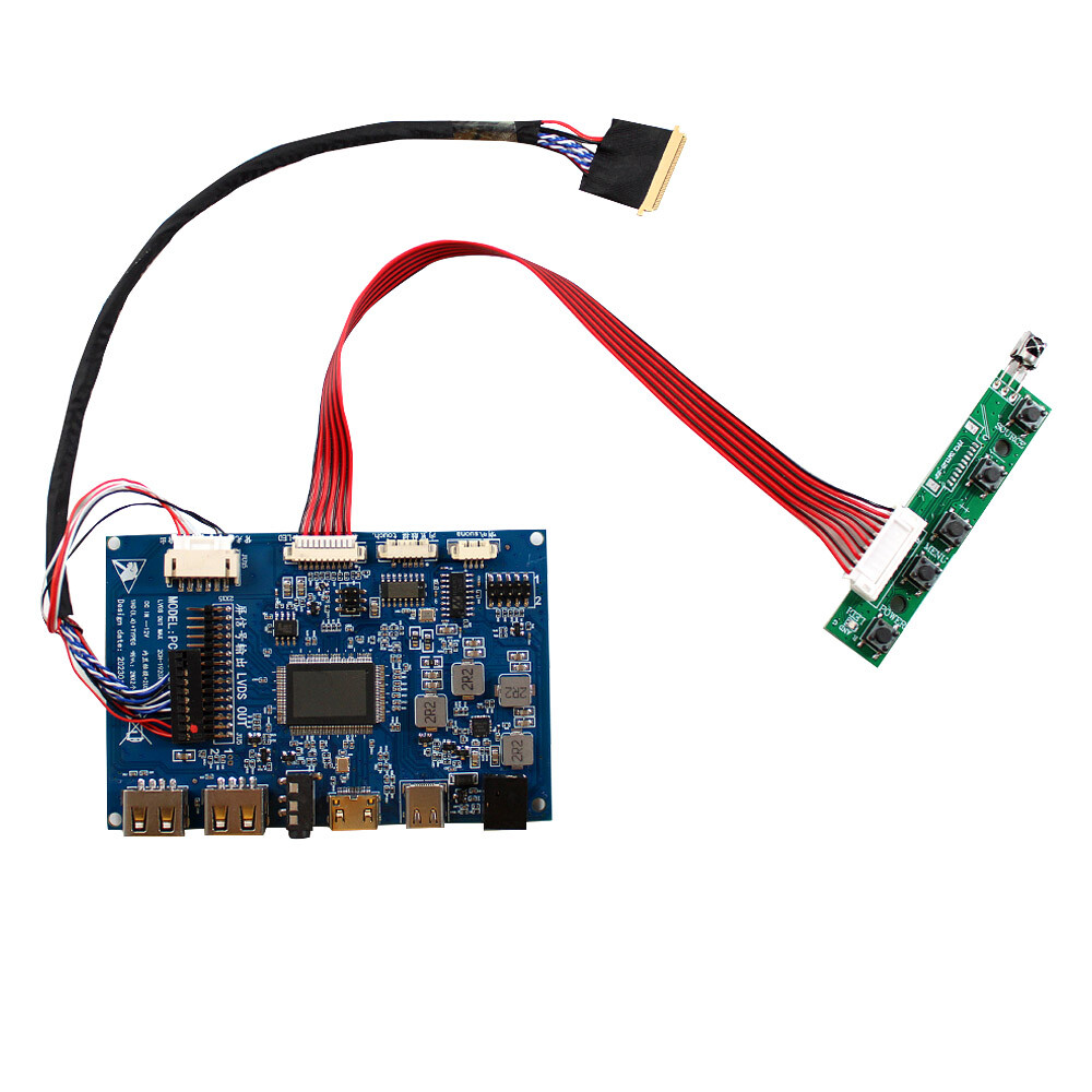 HDMI USB-C Type-C LCD Controller Board For 1366×768 40Pin LCD Screen LP156WH4-TL
