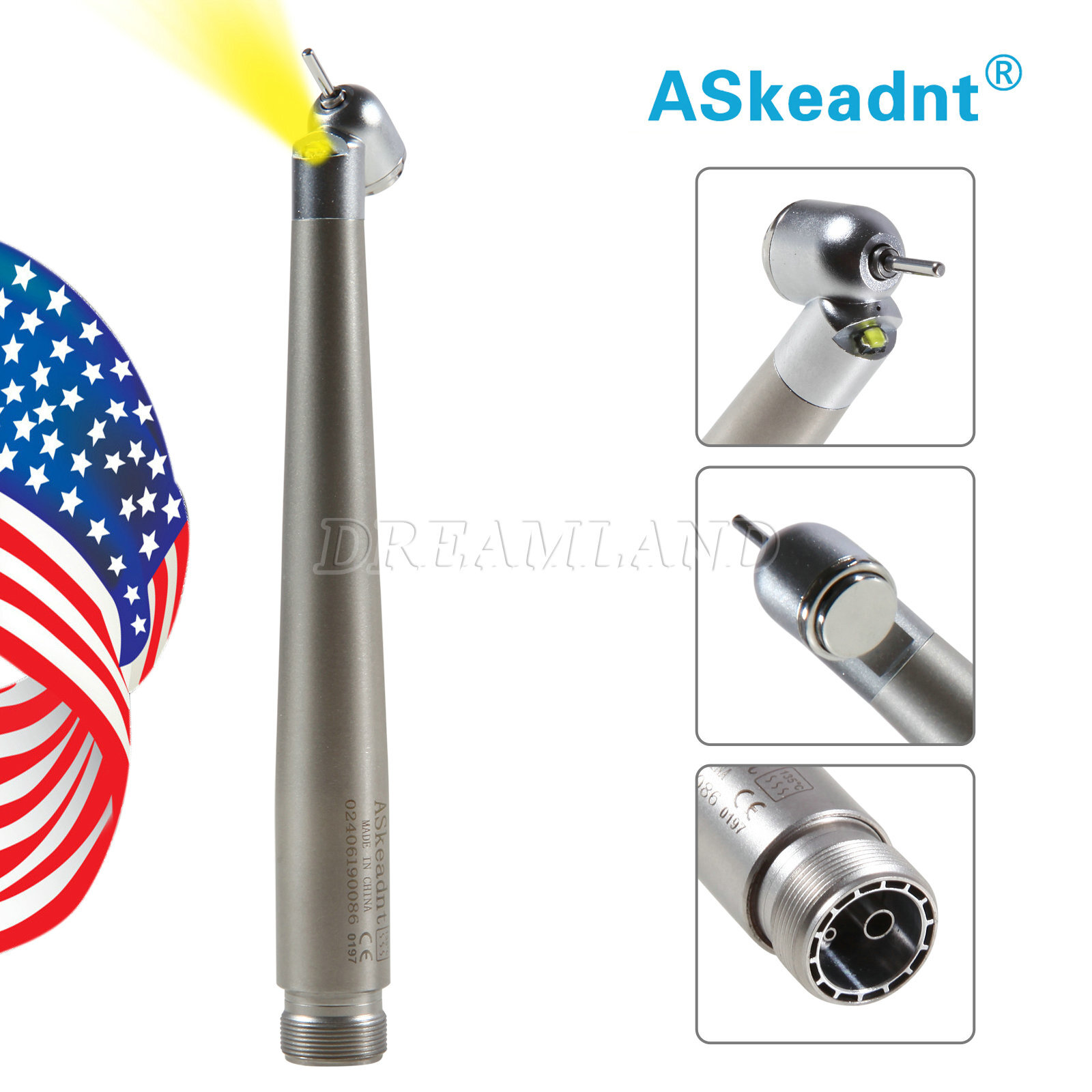 45° Surgical NSK PANA MAX Style Dental Pieza de mano alta velocidad 2Hole Borden