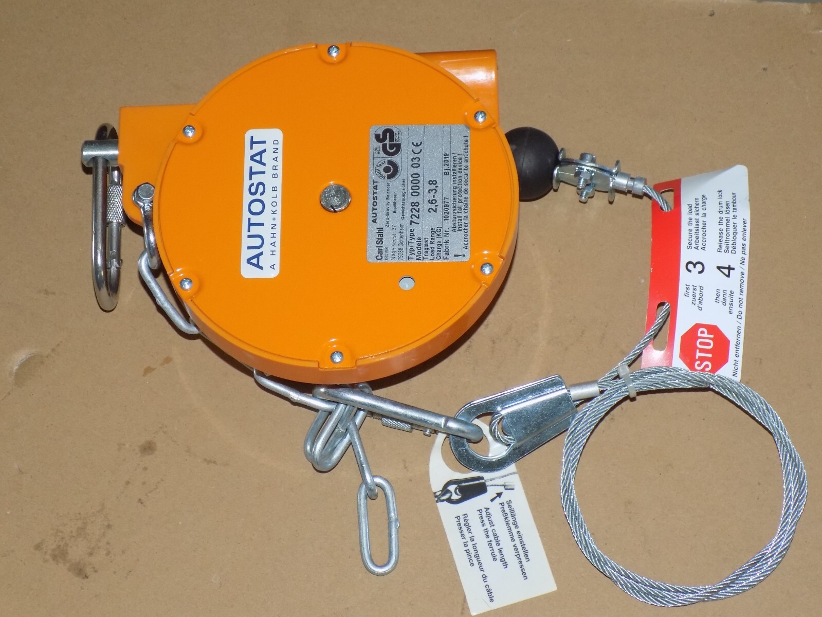Kromer 7228-0000 03 Zero Gravity Tool Balancer 2.6-3.8kg (5.7-8.3lbs)
