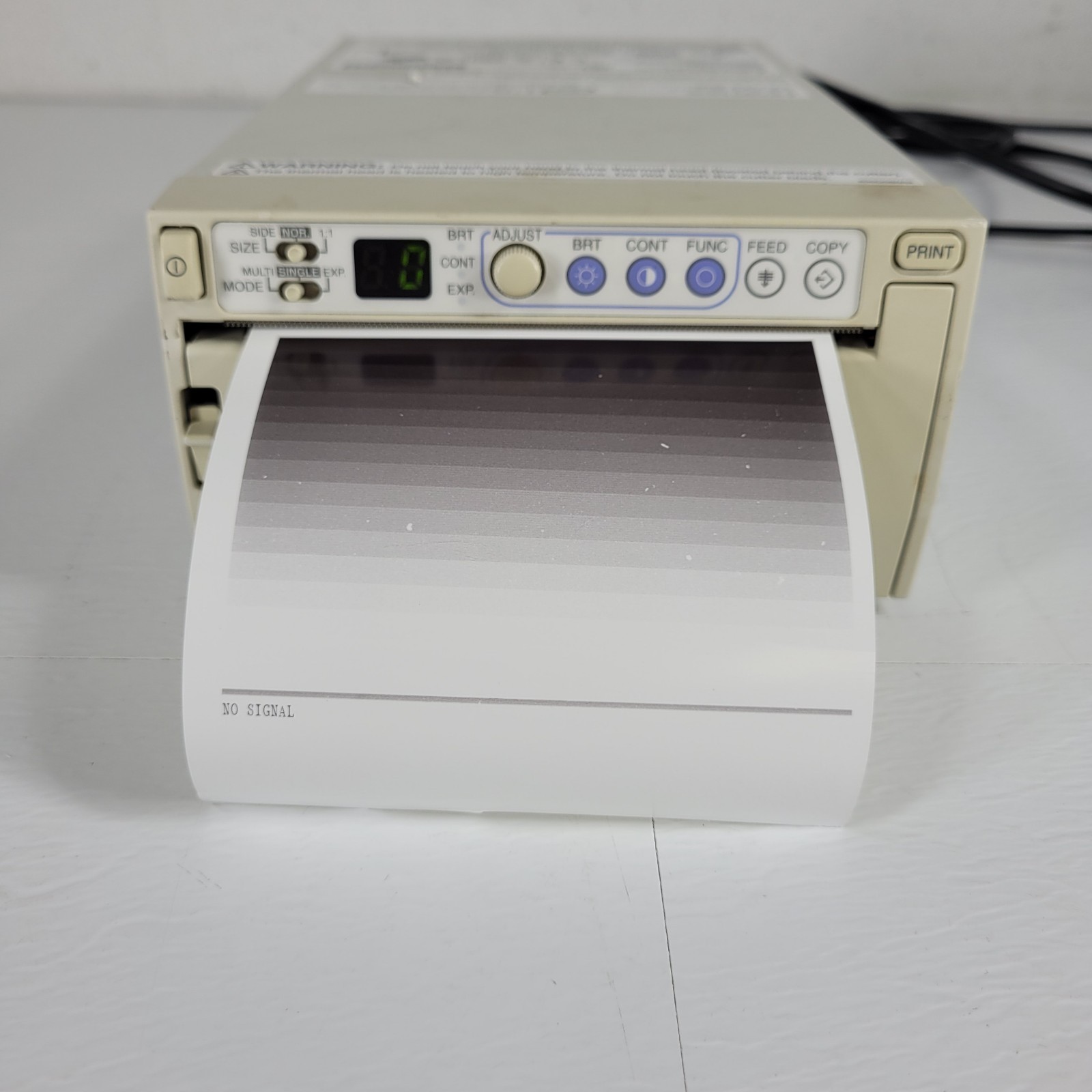 TESTED MITSUBISHI P93W B/W Thermal Video Copy Processor w/Video Cable