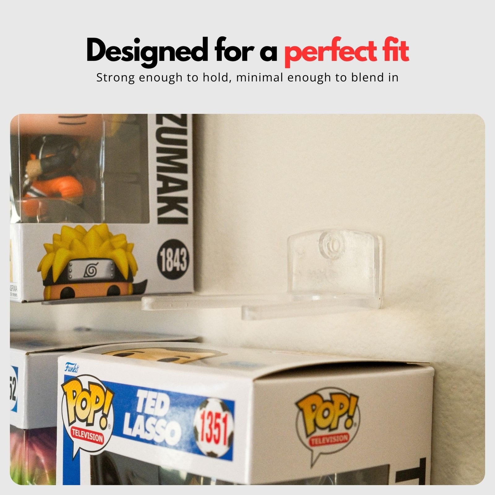 Adhesive Display Shelf for Funko Pop Boxes (16-Pack) – Clean Mount for Funko …
