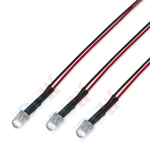 10PCS DC 3V 6V 12V 24V Pre Wired 3Mm 5Mm LED Light Lamp Bulb Prewired Emitting D