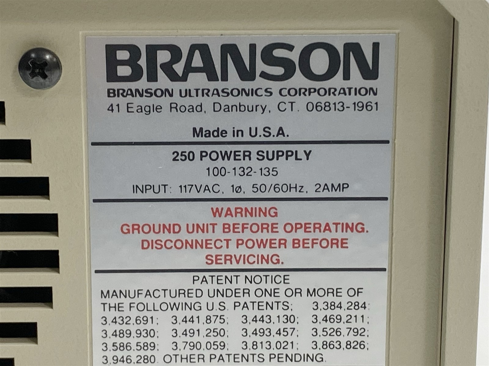 Branson Sonifier 250 Ultrasonic Cell Disruptor 100-132-135 w/102 Converter