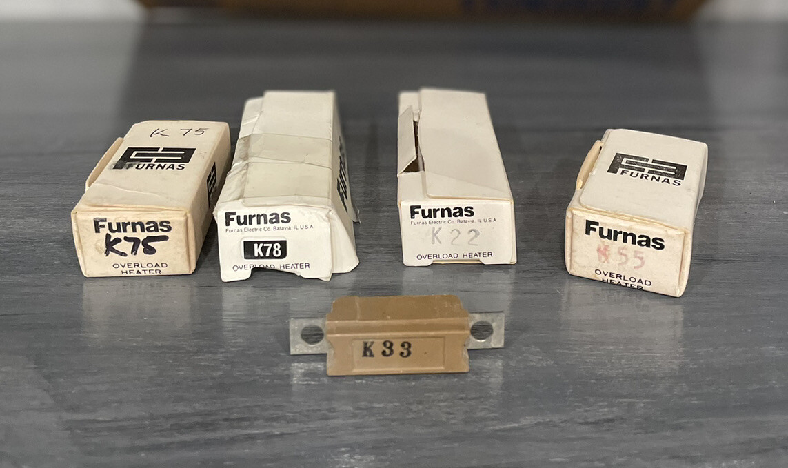 Furnas / Siemens Type K Heater Elements – Sizes K21-K96