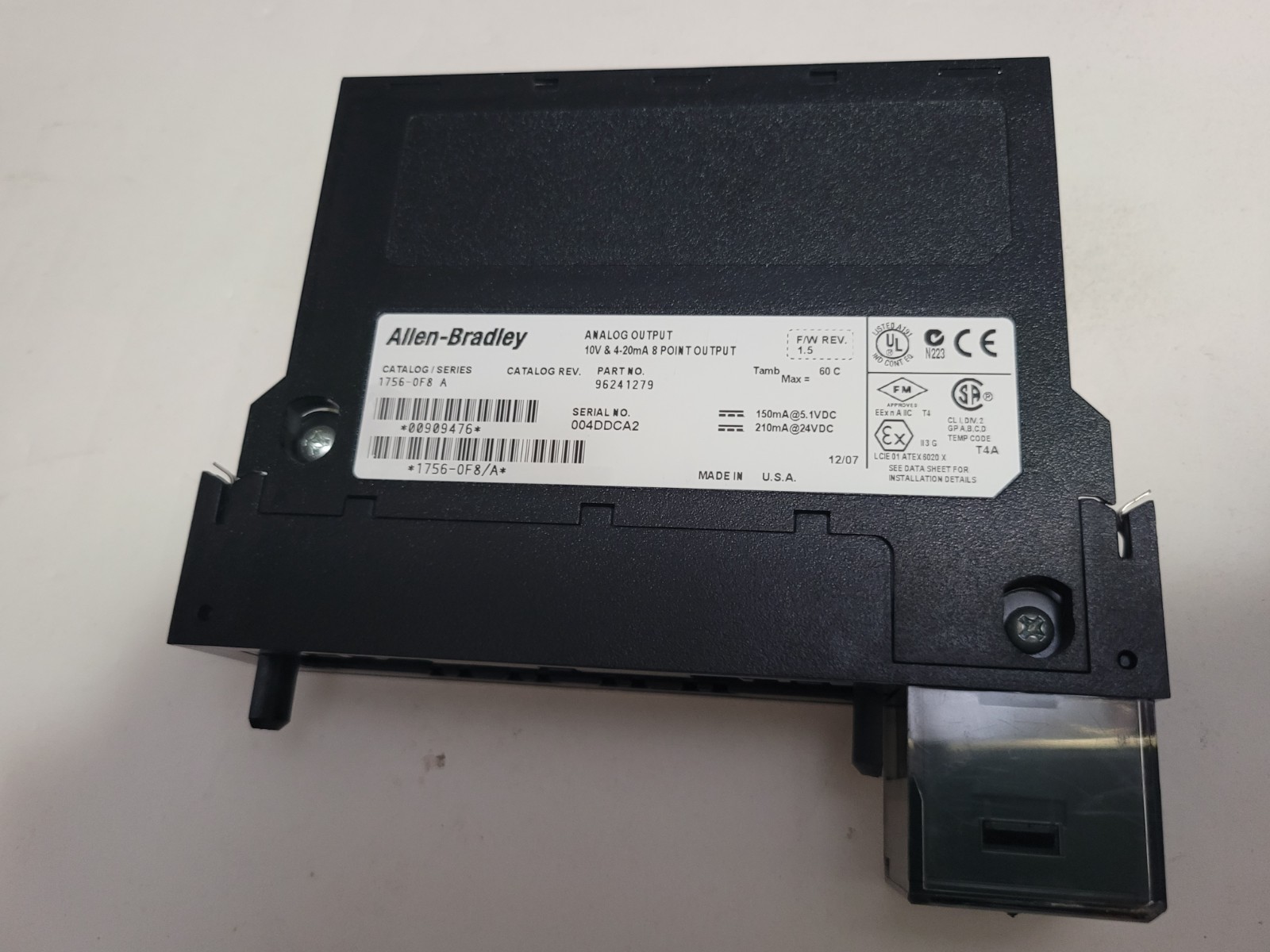 Allen-Bradley ControlLogix 1756-OF8/A 8 Analog Output Module 4-20ma Tested 100%