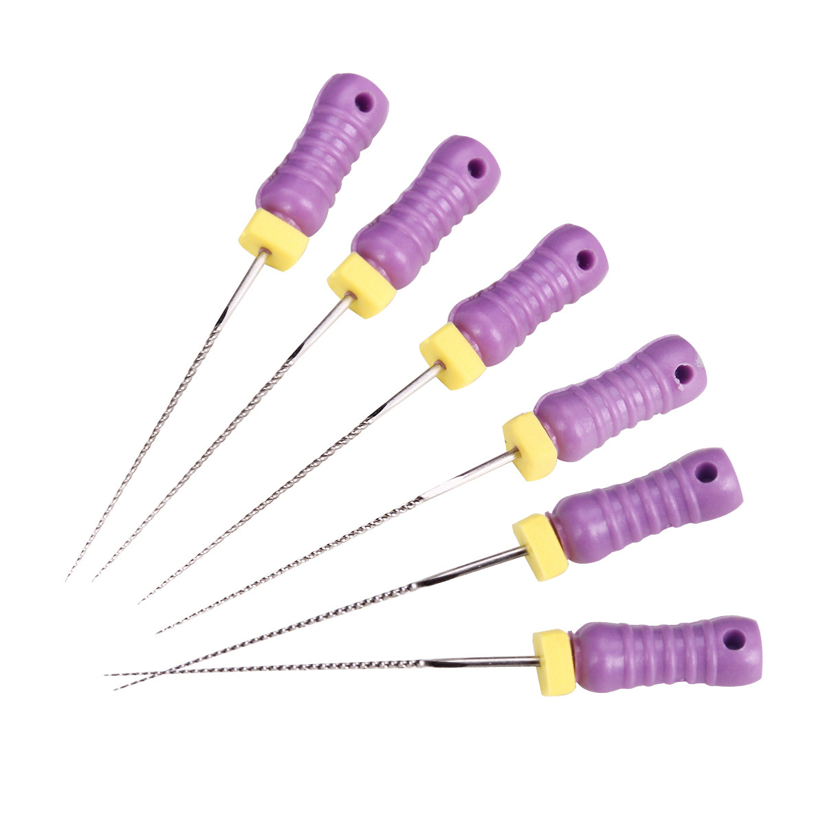 Dental Root Endodontic File Hand Use K-Files 25mm/21mm Stainless Steel 6pcs/box