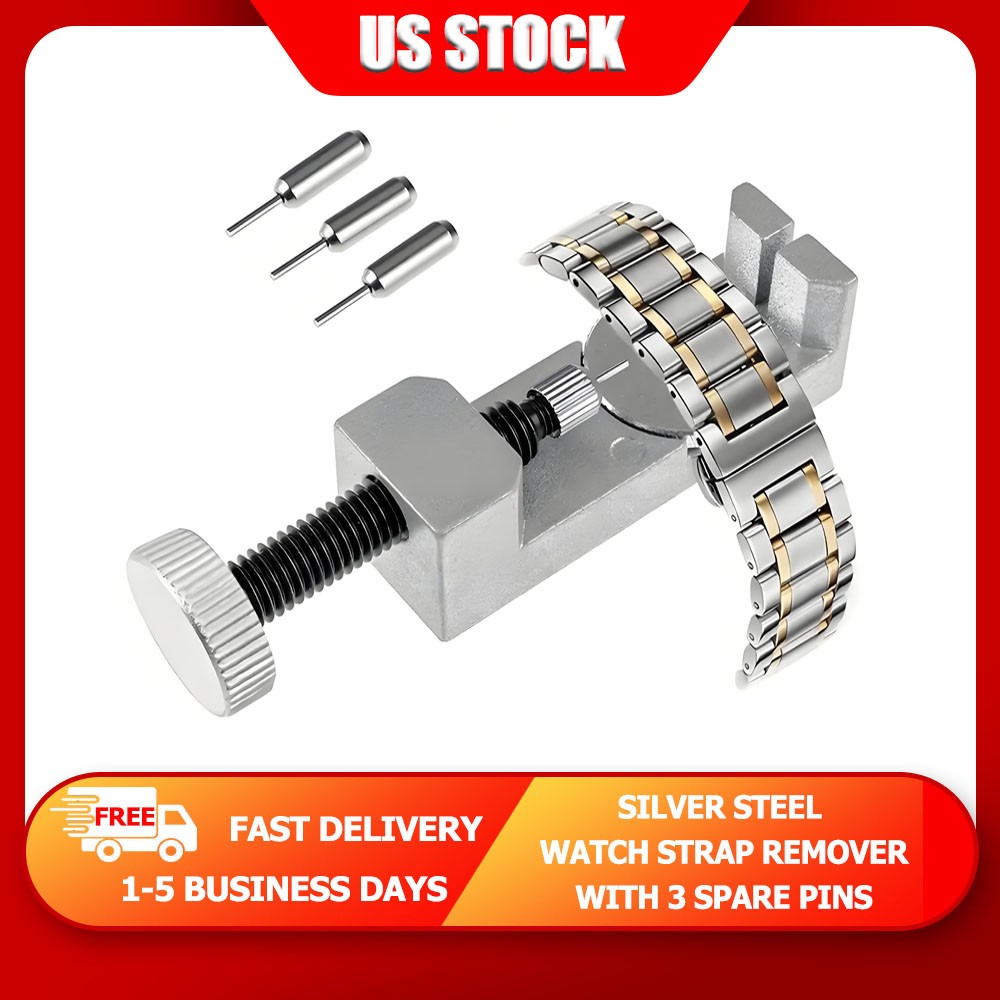 Steel Adjustable Watch Band Strap Bracelet Link Pin Remover Repair Tool Kit US