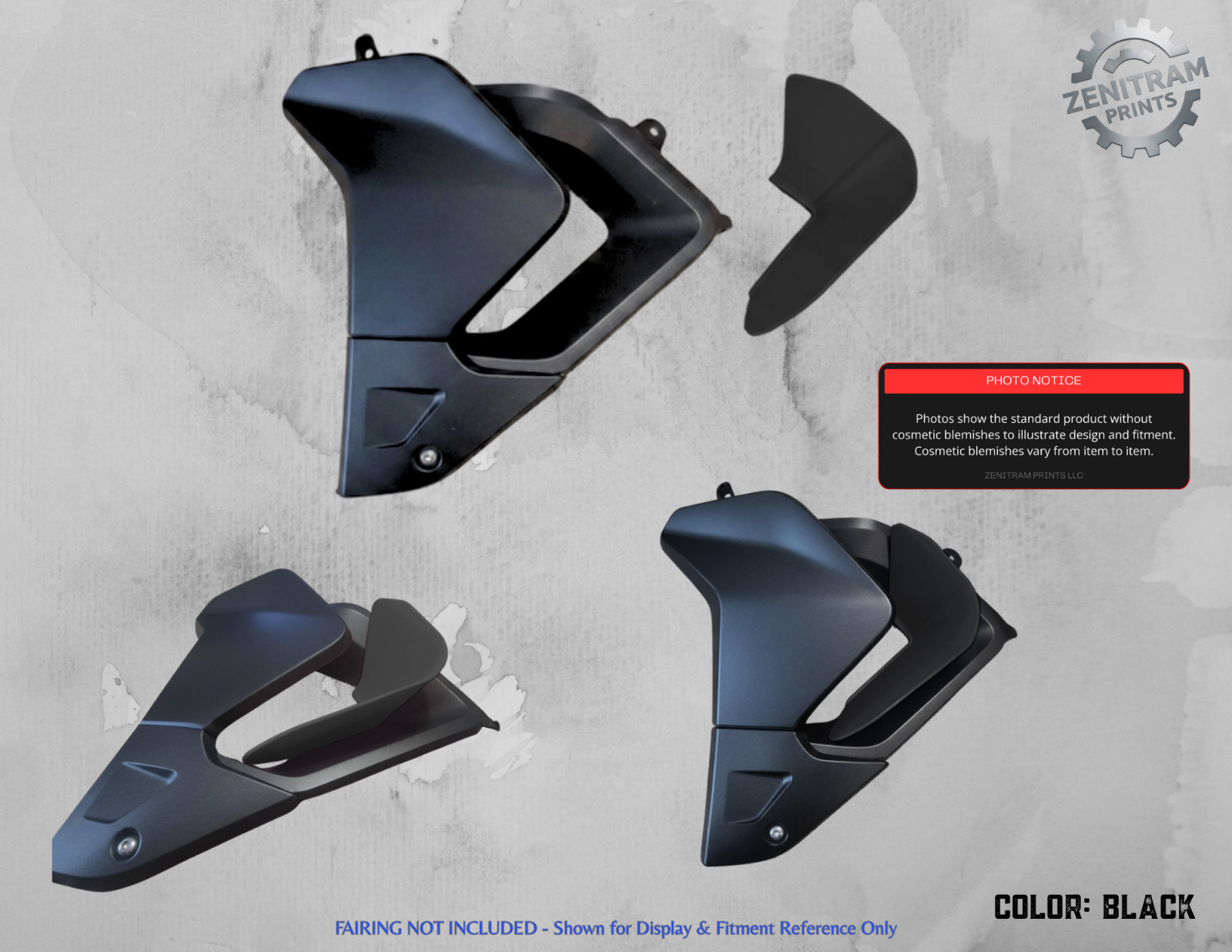 Stripe Series Air Deflectors Triumph Tiger 850/900 2020-2024 | Cosmetic Blem
