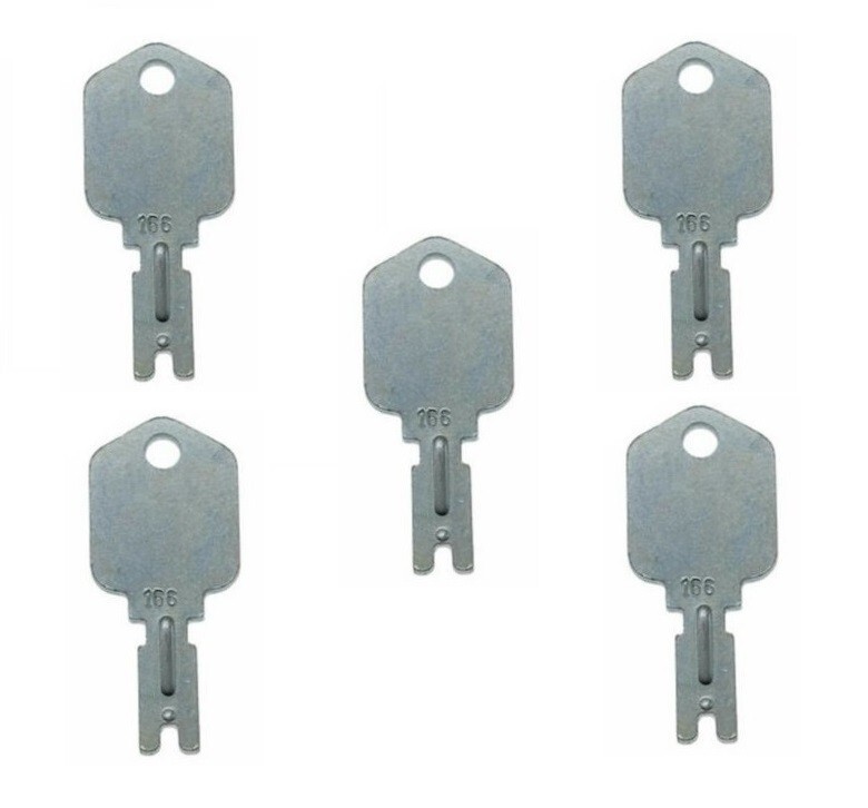 5 Forklift Ignition Keys fits Clark Crown Gradall Gehl Hyster Komatsu Yale 166