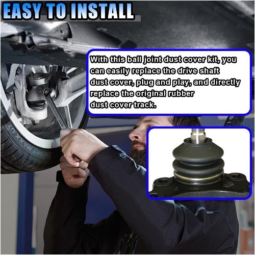14PCS Automotive Tie Rod End Boots, Ball Joint Rubber Tie Rod Boot, Car Suspensi