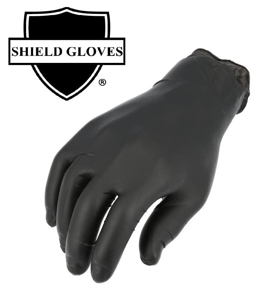 [1000 Pack] Black Nitrile Gloves, Powder-Free, 6 Mil, Non-Vinyl Size – Large