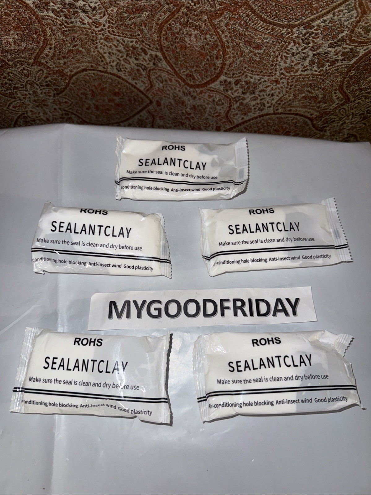 ROhS Sealant Clay Hole Blocking, Anti-insects With Good Plasticity (Lot Of 5)