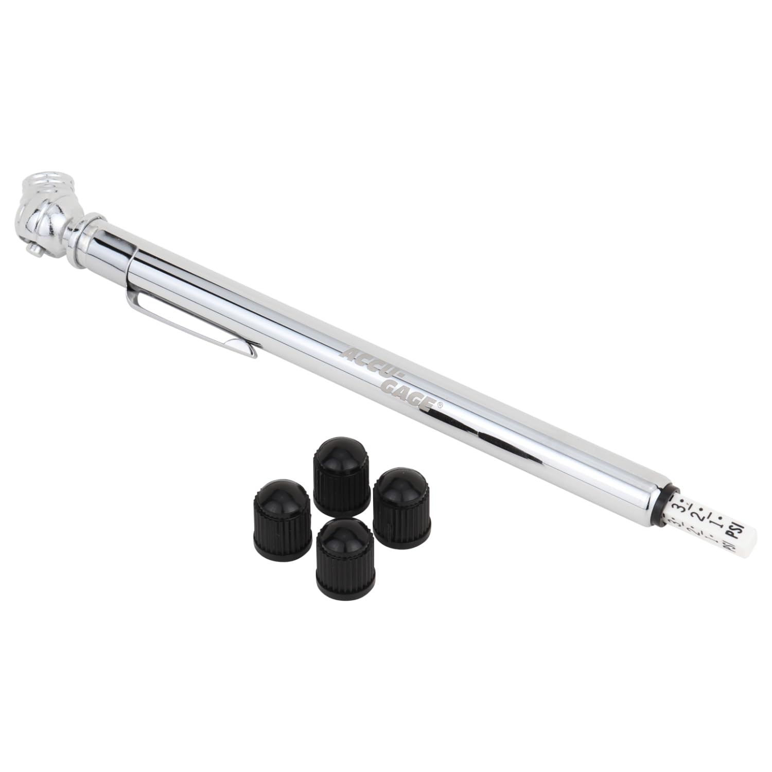 Pencil Tire Pressure Gauge (2-20 PSI) Heavy Duty Stainless Steel Low Pressure Ga