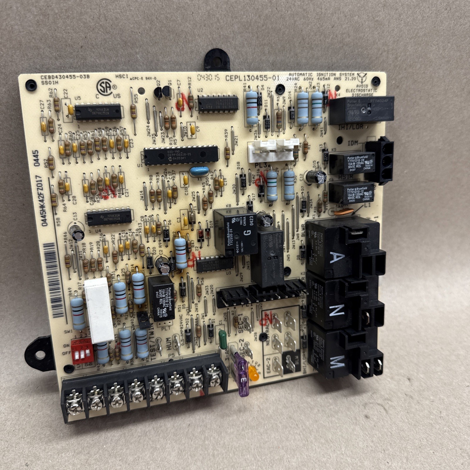 🔥TESTED! OEM Carrier Bryant HK42FZ017 Control Board CEPL130455-01 B3