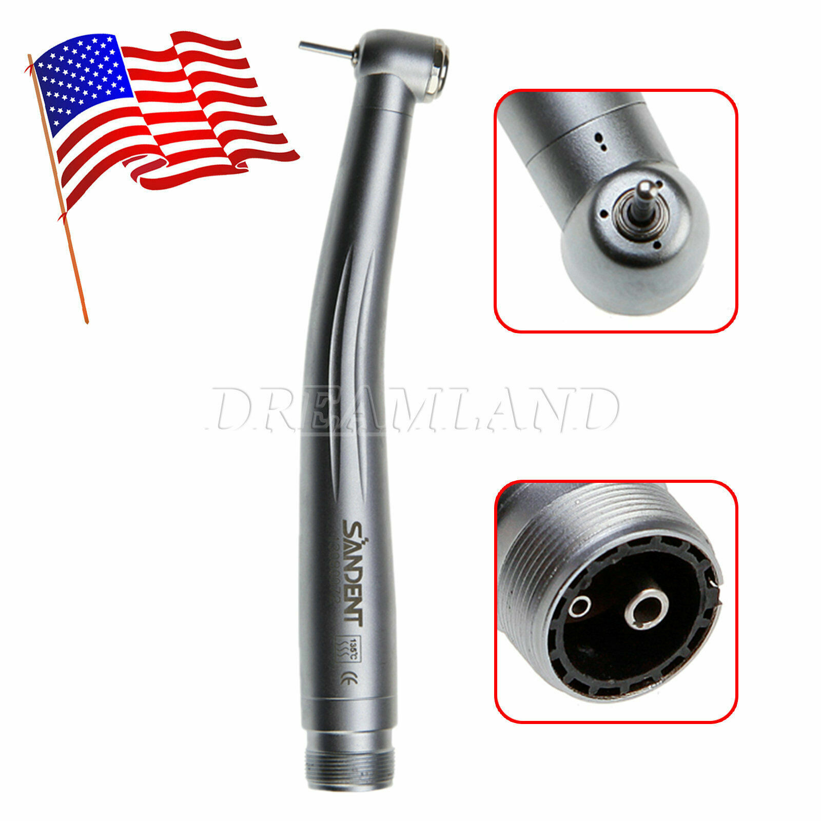 Turbina NSK PANA MAX Style Dental High Speed Handpiece Push Button 2 Hole Borden