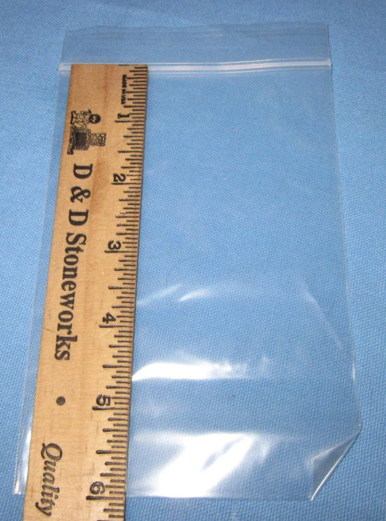 a Box of 1000 Clear Resealable Plastic Bags ~ 4″ x 6″ x 2mil