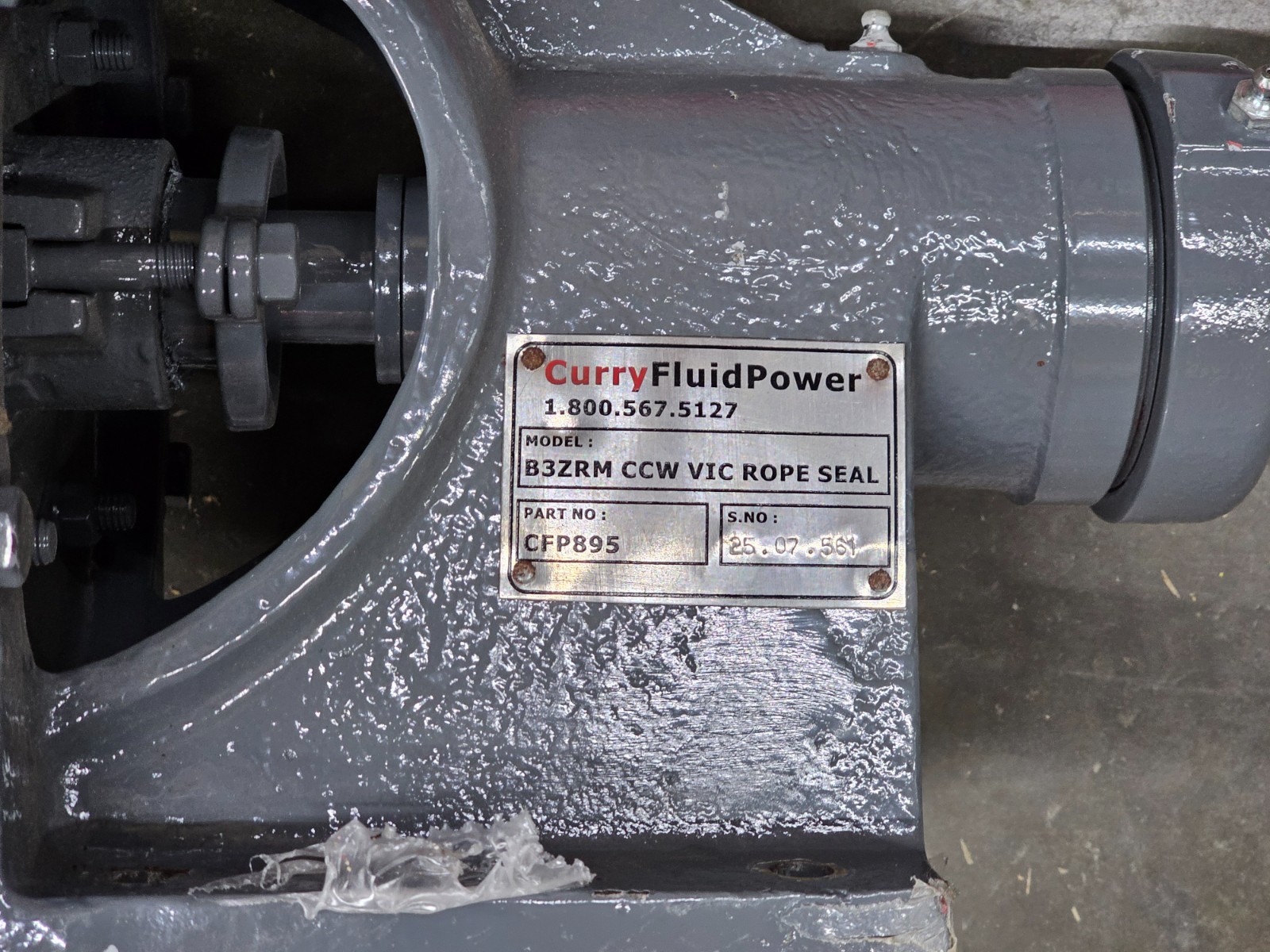 Curry FluidPower CFP895 Counter Clockwise Rotation CCW VIC Rope Seal (B3ZRM)