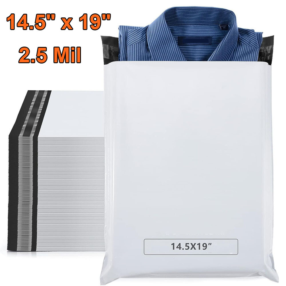 14.5×19 Large Poly Mailers Shipping Envelopes Self Sealing Plastic Bags 100-4000