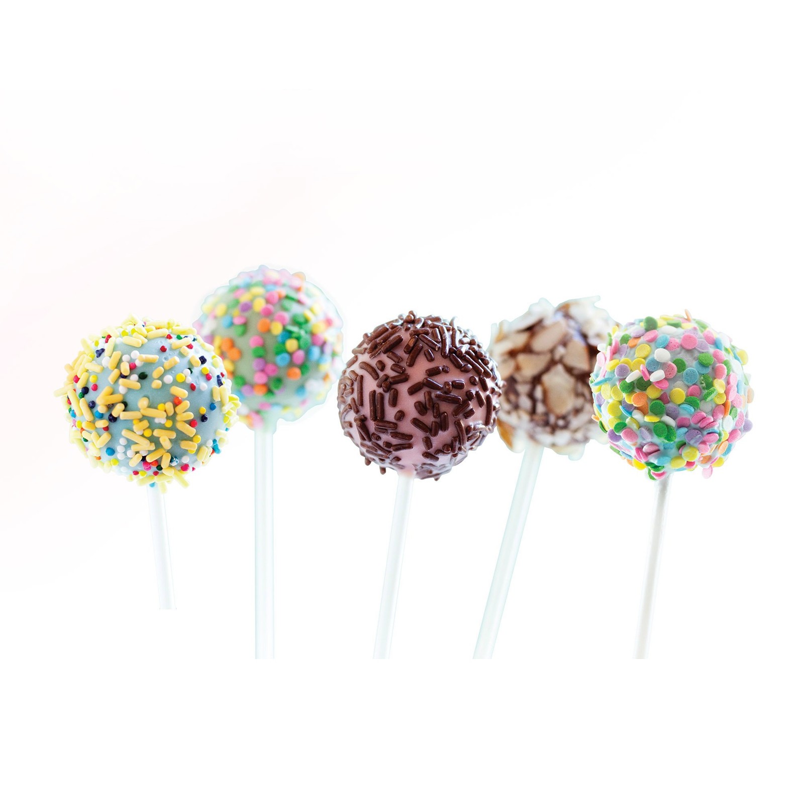 100 PCS Sweet Creations Reusable Plastic Cake Pop Sticks 4 Inch Dessert