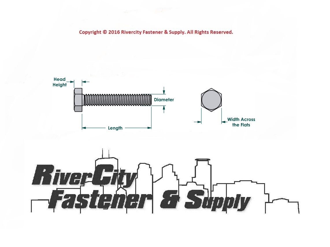 1/2-20 x 3 Tap Bolts Grade 8 Hex Head Screws 1/2x20x3 Full Thread 1/2×20 x 3″