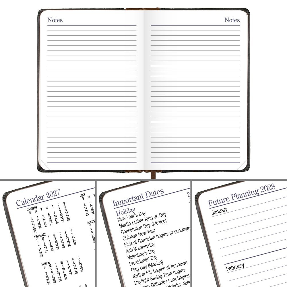 2026 At-A-Glance 74-01 Fine Diary Weekly Monthly Planner, Genuine Leather