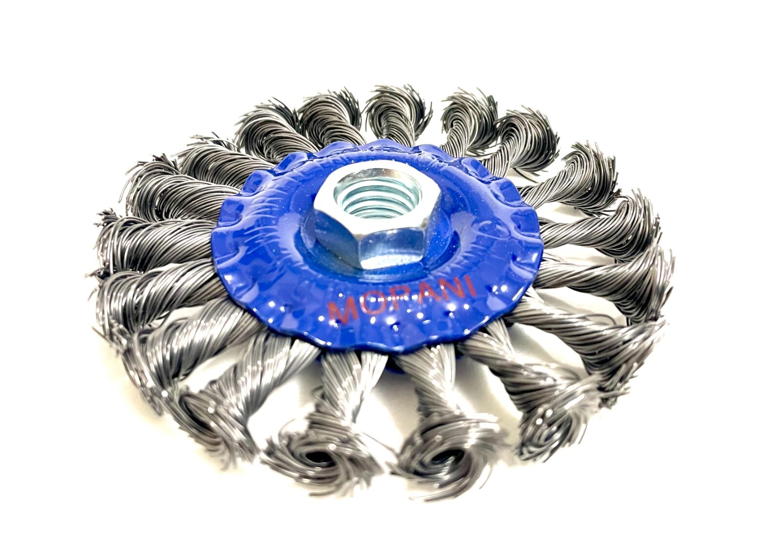 10Pcs Wheel Wire Brush 4-Inch (4″ Twisted/Knotted) 5/8″-11 UNC Angle Grinder