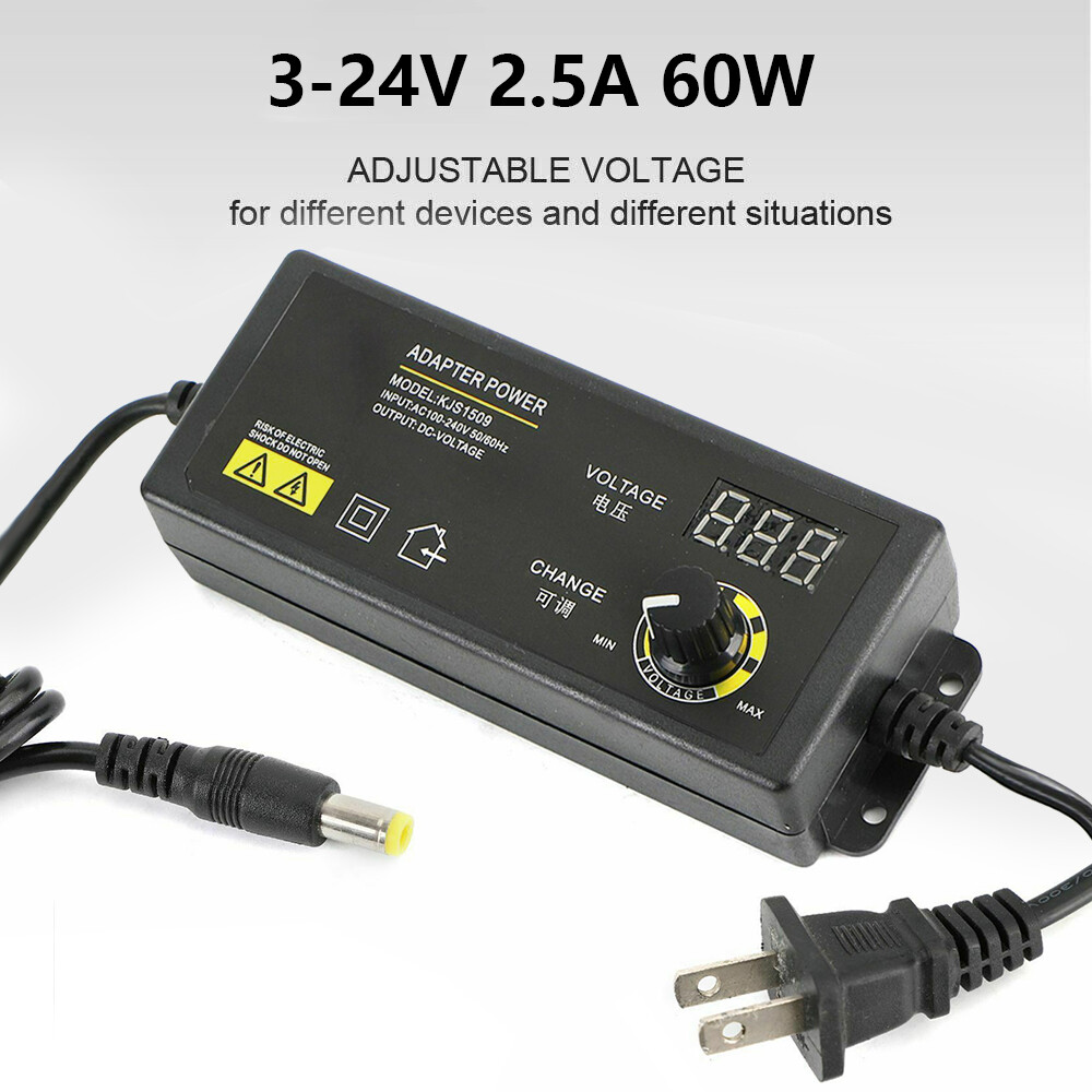 Adjustable power supplies Voltage 3 to 24V AC/DC Switch Supply LED Display