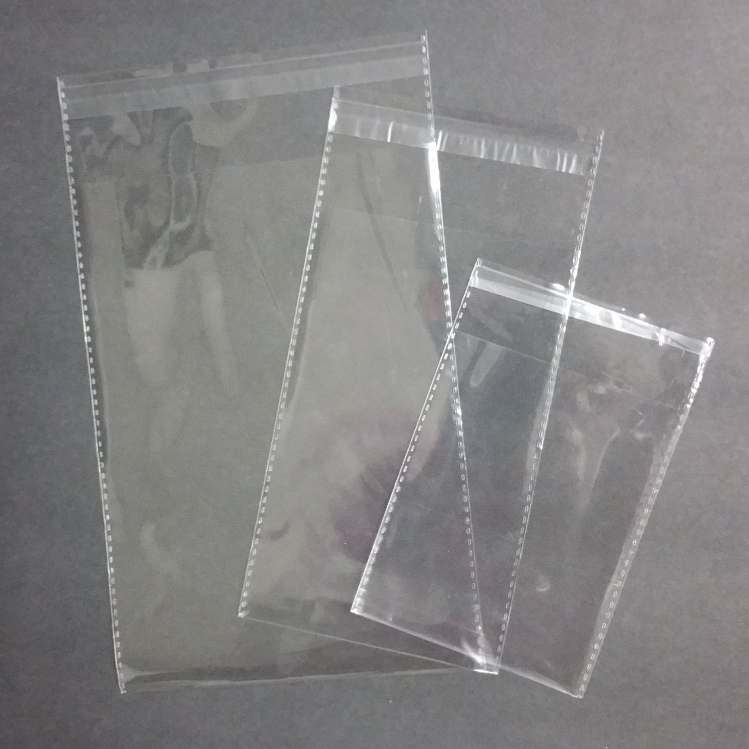 100 pcs Resealable Poly Bags Transparent OPP Bag Plastic Bags Self Adhesive Seal